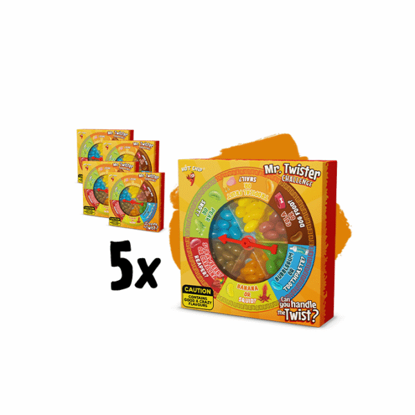 5x Mr. Twister Jelly Beans Challenge 120 g (6,9 €/tk)