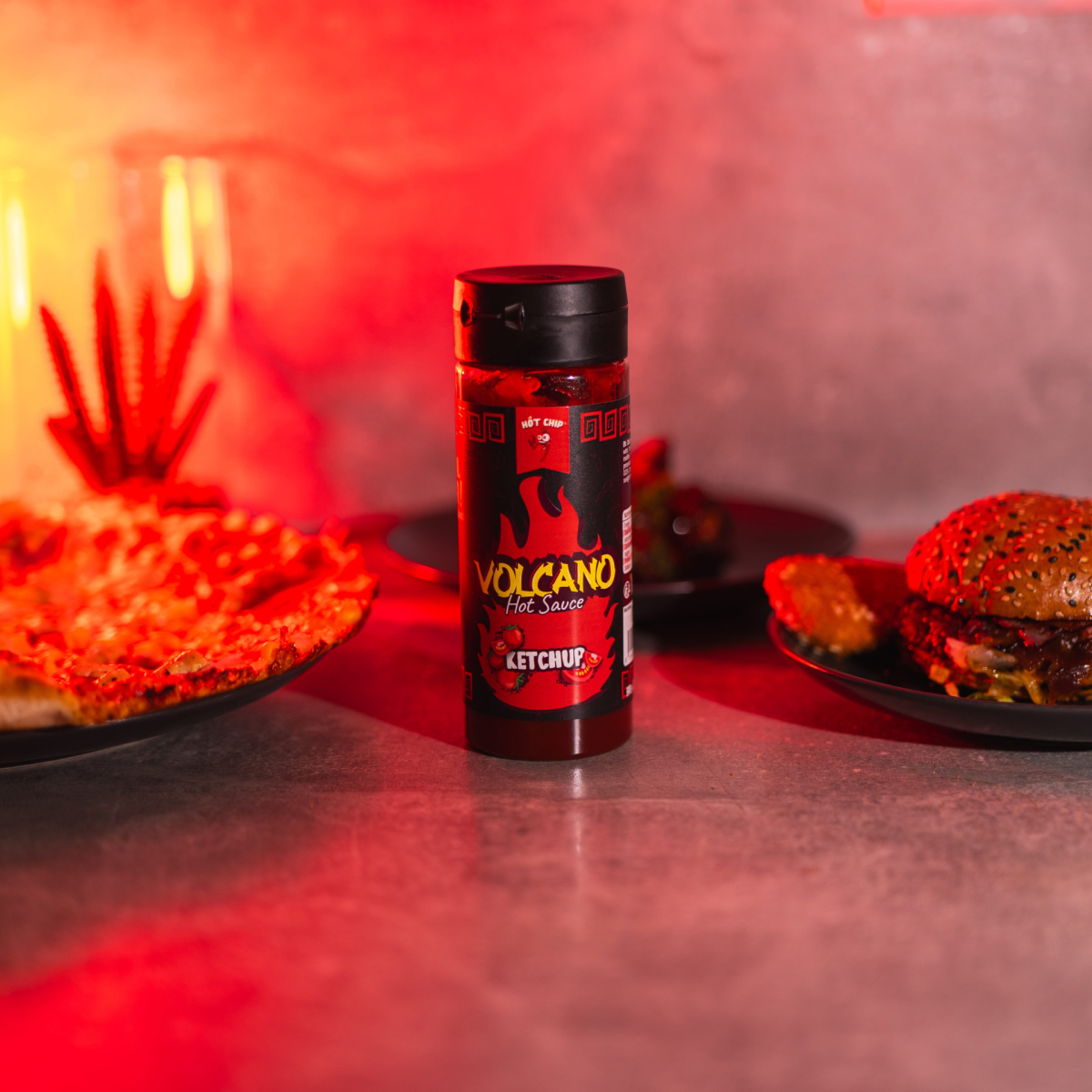 3ef7d126ca113745a1864bbc72350e07 Chilli Ketchup 270 ml – Volcano - Image 2
