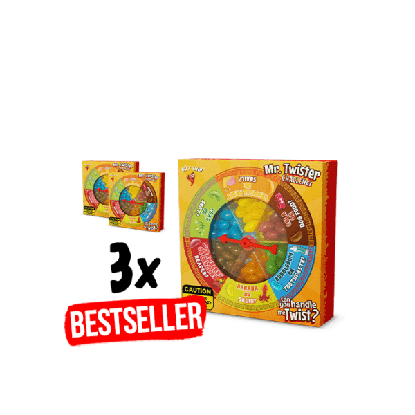 3x Mr. Twister Jelly Beans Challenge 120 g (7,9 €/tk)