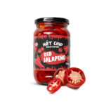 Red Jalapeño peppers sliced in vinegar brine - 330g
