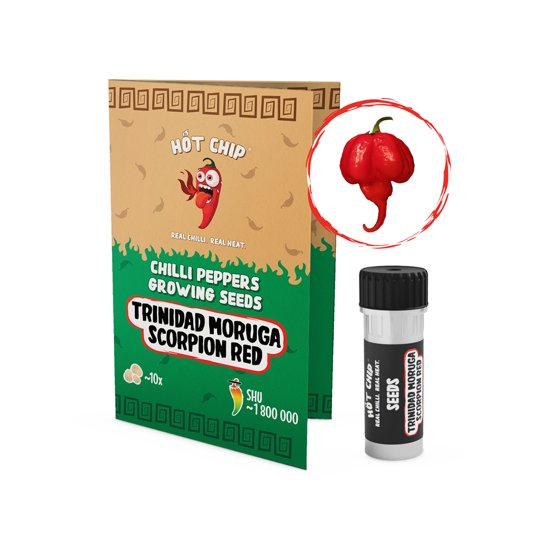 25d7424f92aa90aa23a6a118d6e81f90 Trinidad Moruga Scorpion Red - chilli seeds - Image 1