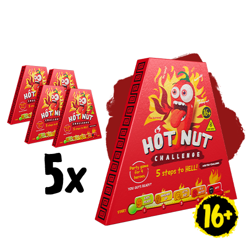 5x HOT-NUT Challenge Tree Pack 24 g (7,9 €/pc)
