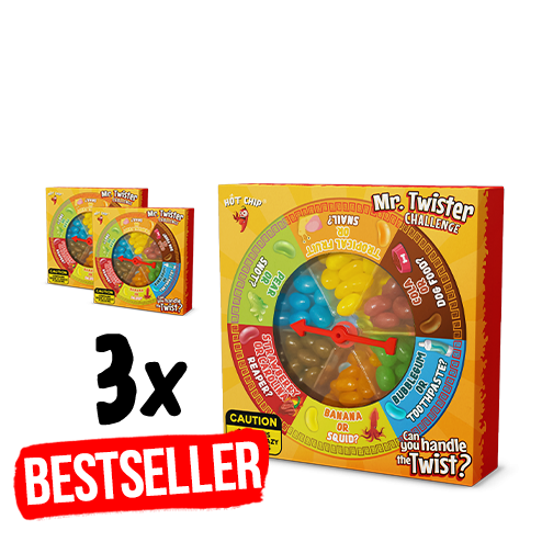3x Mr. Twister Challenge Trio Pack 120 g (7,9 €/pc)
